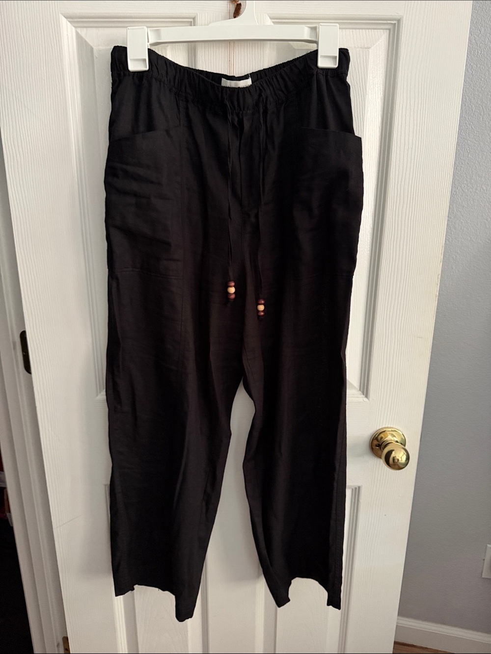 Relaxed Black Men’s Drawstring Pants